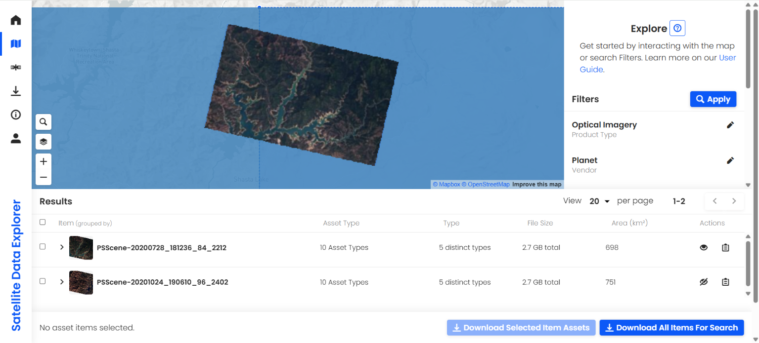 Satellite Data Explorer
