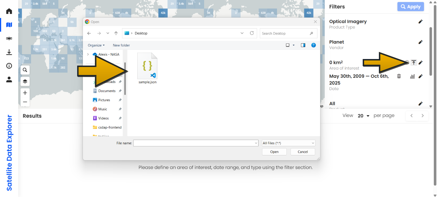 User Guide — Satellite Data Explorer