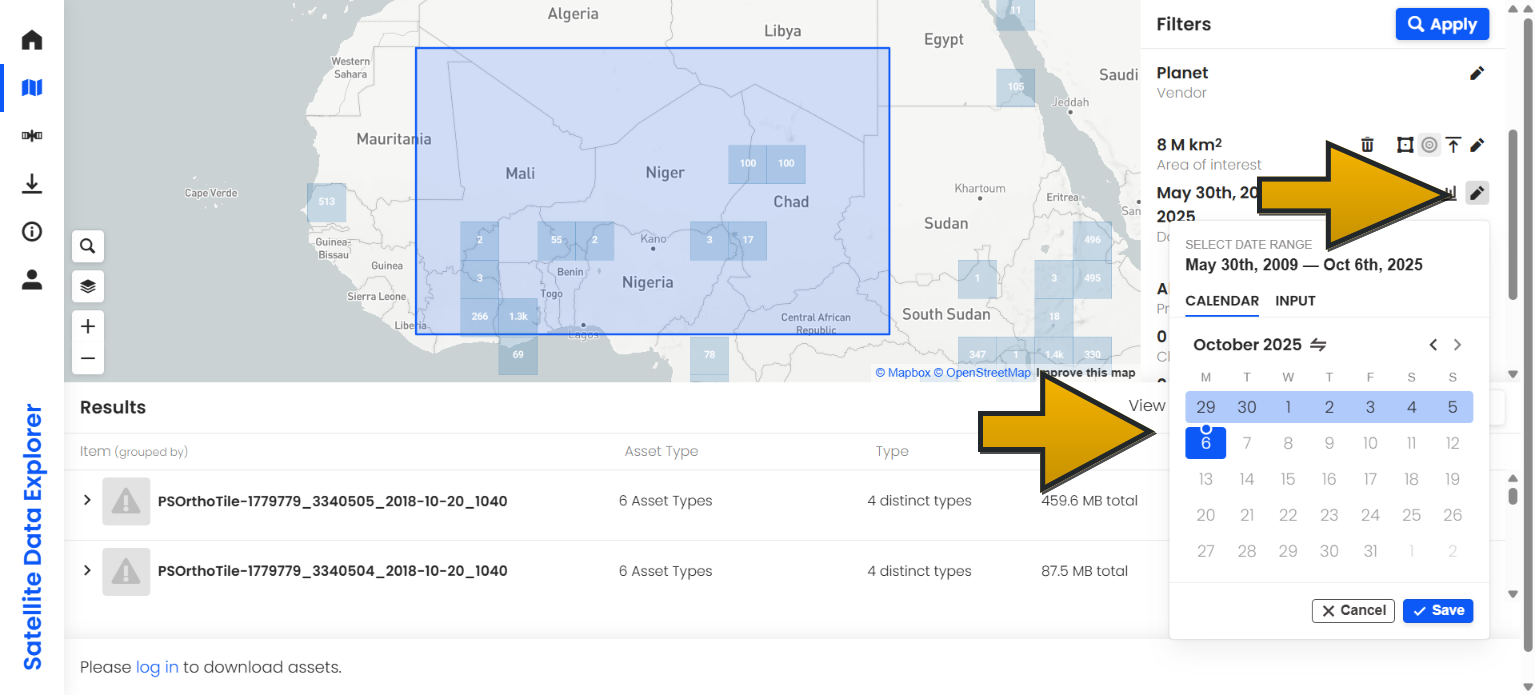 User Guide — Satellite Data Explorer